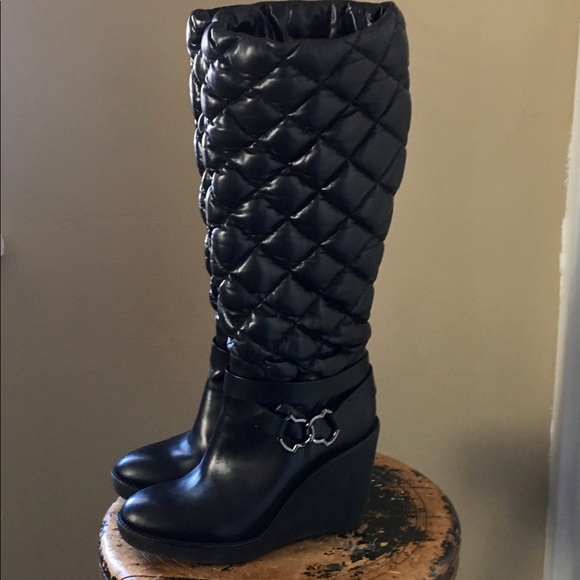 moncler wedge boots